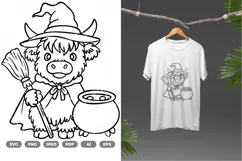 Highland Cow Halloween SVG & Clipart Product Image 2