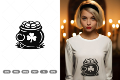 St Patrick Cauldron SVG &amp; Clipart Product Image 1