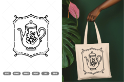 Vintage Tea Illustration SVG &amp; Clipart Product Image 1