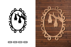 Halloween Frame SVG &amp; Clipart - Cut Files Product Image 1