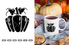 Pumpkin Silhouette SVG &amp; Clipart Product Image 1