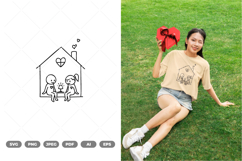 Valentine Doodle SVG &amp; Clipart Product Image 1