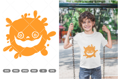 Splash Monster SVG &amp; Clipart Product Image 1