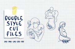 3 Motherhood Doodle Line Art Product Image 1