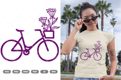 Spring Bicycle SVG &amp; Clipart Product Image 1