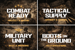 Military Steel Bold Stencil Font Product Image 2