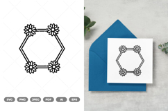 Flowers Border SVG &amp; Clipart Product Image 1