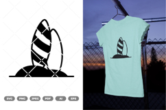 Surfing board Icon SVG &amp; Clipart Product Image 1