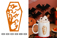 Halloween Coffin SVG &amp; Clipart Product Image 1