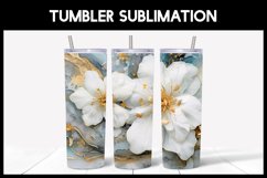 3D Flowers Labrodonite Tumbler Sublimation |3D Tumbler Product Image 3