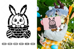 Easter Bunny SVG &amp; Clipart Product Image 1