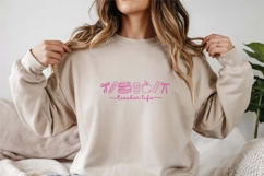 Teacher Life Embroidery Design Product Image 2