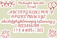 Midnight Sparkle Festive Font Duo Product Image 2