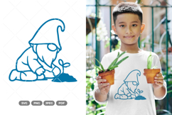 Gardening Gnome SVG &amp; Clipart Product Image 1