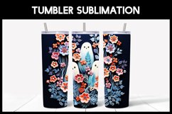 6 Halloween Tumbler Wrap Ghosts I Halloween Tumbler Product Image 2