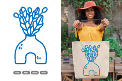 Cute Potted Plant SVG &amp; Clipart Product Image 1