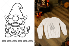 Halloween Gnome SVG &amp; Clipart Product Image 1