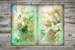 Teal and Gold Flowers, Posters, Backgrounds and Junk Journal Product Image 12