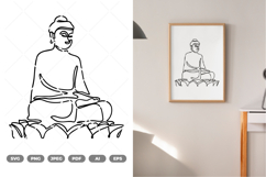 Buddha SVG &amp; Clipart Product Image 1