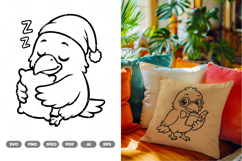 Crow Reading Book SVG &amp; Clipart Product Image 1