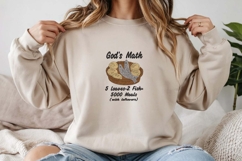 God’s Math 5 Loaves 2 Fish Embroidery Design Product Image 2