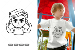 Boy Cartoon Doodle SVG &amp; Clipart Product Image 1