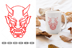 Oni Mask SVG &amp; Clipart Product Image 1