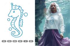 Seahorse SVG &amp; Clipart Product Image 1