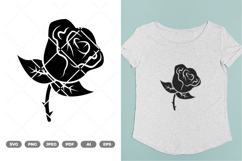 Rose SVG &amp; Clipart Product Image 1