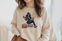 Boss Babe Charm - Empowering Businesswoman PNG Clip Art Product Image 2