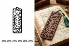 Floral Bookmark SVG &amp; Clipart Product Image 1