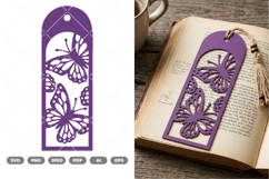 Butterfly Bookmark SVG &amp; Clipart Product Image 1