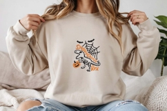 Spookysaurus Rex Embroidery Design | Halloween Dinosaur Product Image 2