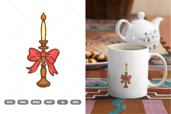 Candles Colored SVG &amp; Clipart Product Image 1