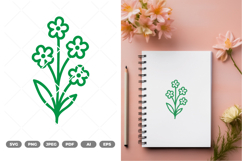 Wildflower SVG &amp; Clipart Product Image 1