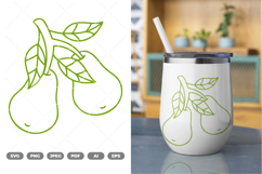 Pear SVG &amp; Clipart Product Image 1