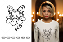 Fairy Frog SVG &amp; Clipart Product Image 1