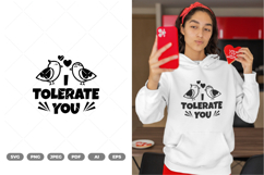 I Tolerate You SVG &amp; Clipart Product Image 1