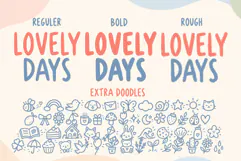 Lovely Days Playful Hand-Drawn Font Product Image 2
