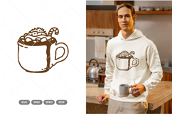 Hot Chocolate SVG &amp; Clipart Product Image 1