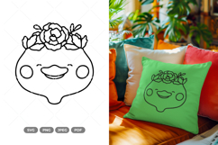 Spring Duck Doodle SVG &amp; Clipart Product Image 1