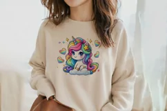 Adorable Baby Rainbow Unicorn Png Clip Art Product Image 2