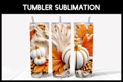 3D Pumpkins Tumbler Sublimation |Autumn 3D Tumbler Product Image 3