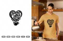 Coffee Laser Cut SVG &amp; Clipart Product Image 1