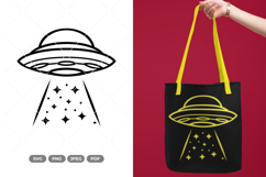 UFO SVG &amp; Clipart - Outer Space SVG Product Image 1