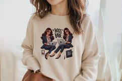 Boss Babe Charm - Empowering Businesswoman PNG Clip Art Product Image 2