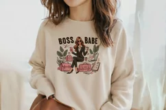 Boss Babe Charm - Empowering Businesswoman PNG Clip Art Product Image 2