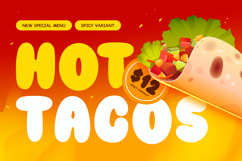 ORANGE CHIPS - Food Font Product Image 4