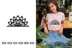 Half Mandala SVG &amp; Clipart Product Image 1