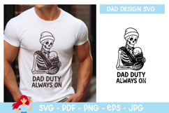 Dad duty always on SVG, Dad SVG Product Image 1